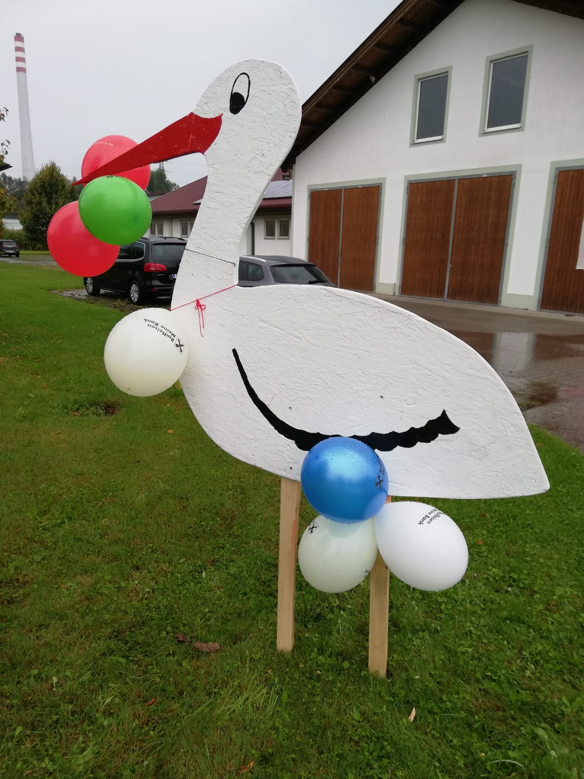 Storch aufstellen Landjugend Haigermoos
